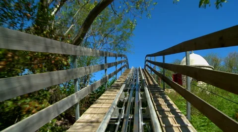 Dragon Coaster - Roller Coaster, Part 3 Stock Footage 53086253