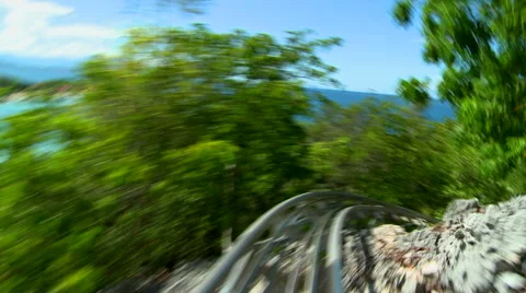 Dragon Coaster - Roller Coaster, Part 5 Stock Footage 53692548