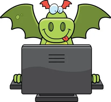 Dragon computer Stock Illustration