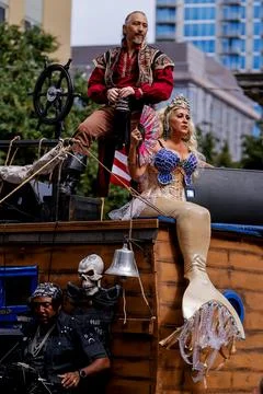 Dragon Con Parade, sci-fi &amp; fantasy convention in Atlanta, USA - 02 Sep 2023 Stock Photos