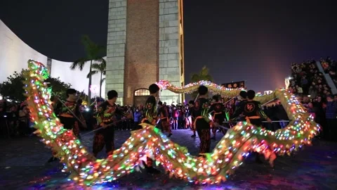 Dragon Dance Stock Footage 203760874