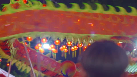 Dragon dancing Video stock 170756364