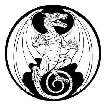 Dragon Design Stock Illustration