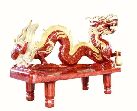 Dragon designed chair Stock Photos