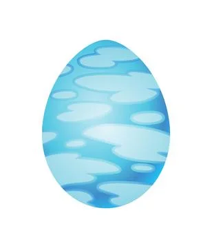 Dragon dinosaur egg with decorative pattern. Dino cartoon egg-shell. Whole Illustrazione stock