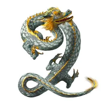 Dragon east two Stock Illustration