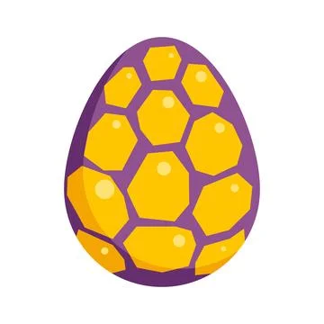 Dragon egg with scaly texture pattern 스톡 일러스트