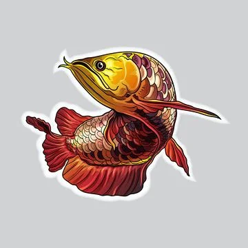 Dragon fish Stock Illustration