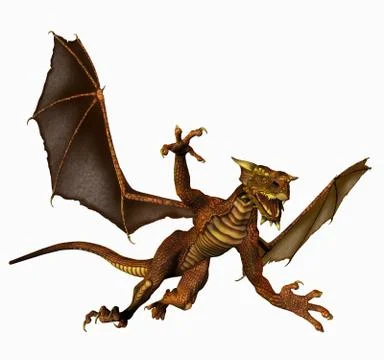 Dragon in Flight Stock-Illustration