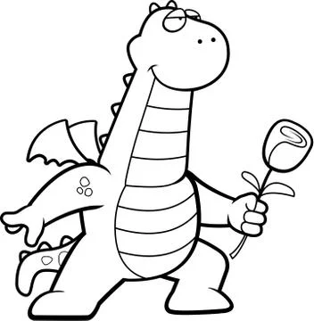 Dragon Flower Stock Illustration