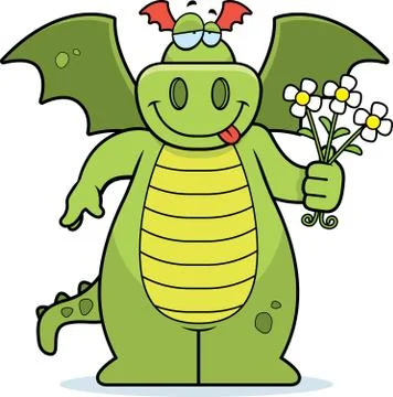 Dragon Flowers Stock Illustration