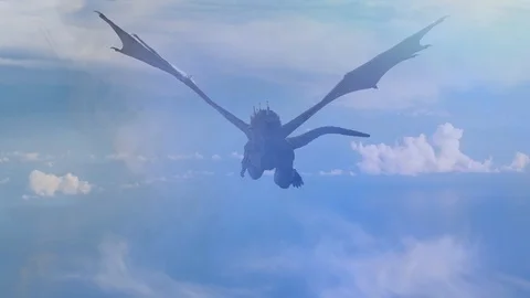 Dragon fly 3D render Stock Footage 106553214