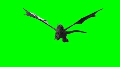 Dragon fly 3D render on green background Stock Footage 106551729