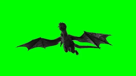 Dragon fly 3D render on green background Stock Footage 106552676