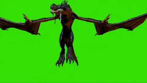 Dragon Flying on Green Screen 44 스톡 동영상 222550104