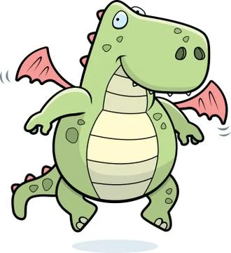 Dragon flying Stock Illustration