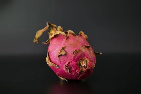 Dragon fruit on black background Stock Photos