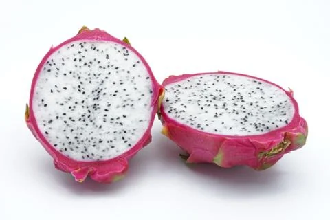 Dragon fruit cut in half Foto stock