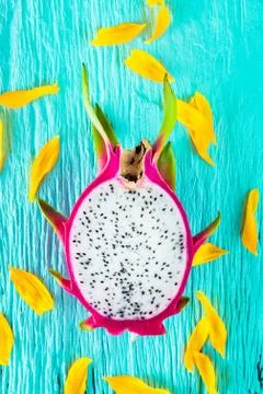 Dragon fruit fresh from the tree Stock Photos