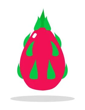 Dragon fruit icon logo vector illustration isolated Stock Illustration