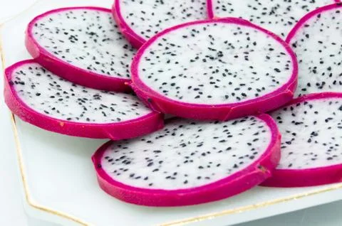 Dragon fruit isolated on white background Stock Photos
