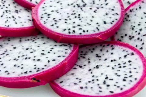 Dragon fruit isolated on white background Stock Photos