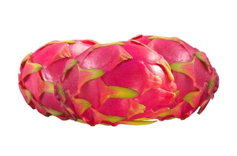 Dragon fruit isolated on white background Stockfoto's