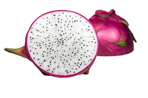 Dragon fruit isolated on white background Stock Photos