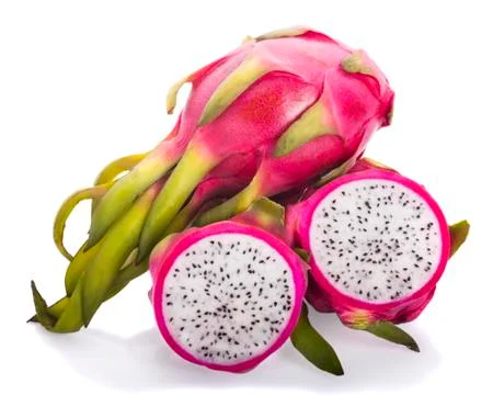 Dragon fruit isolated on white background Stock Photos