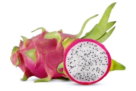 Dragon fruit isolated on white background Stock Photos