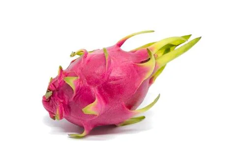 Dragon fruit isolated on white background with clipping path Stock Photos