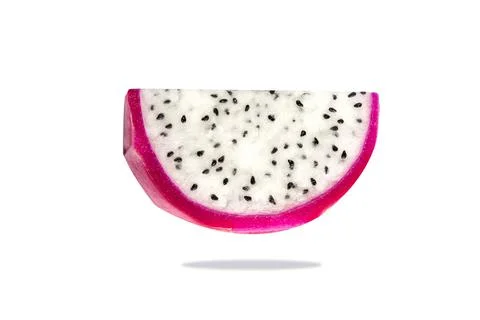 Dragon fruit isolated on white background with cutting path Stock Photos