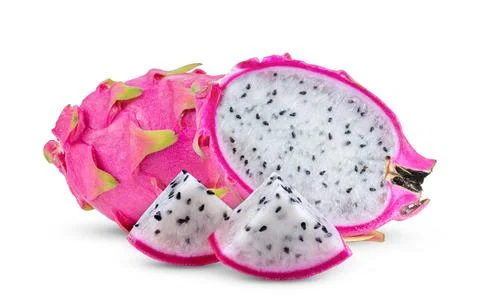 Dragon fruit isolated on white background Stock Photos