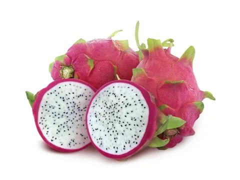 Dragon fruit isolated on white background Stock Photos