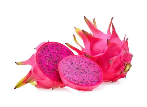 Dragon fruit isolated on white background Stock Photos