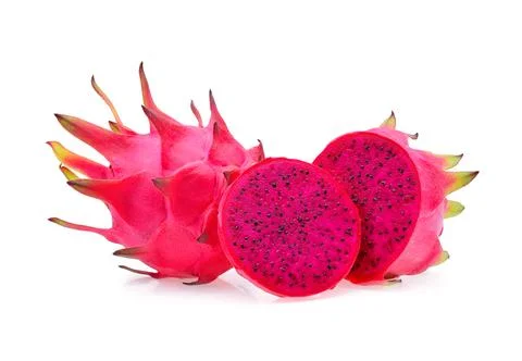 Dragon fruit isolated on white background Stock Photos