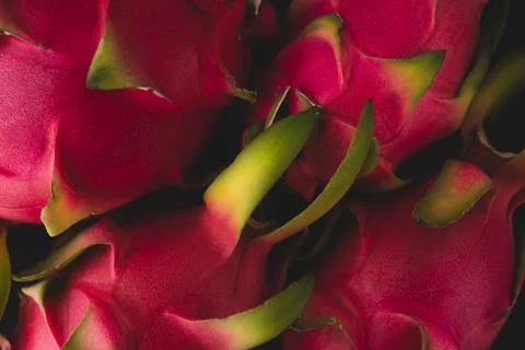 Dragon fruit macro close up Stock Photos
