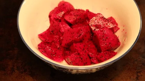 Dragon Fruit or Cactus Fruit Tastes Like strawberry pear 動画素材 124936792