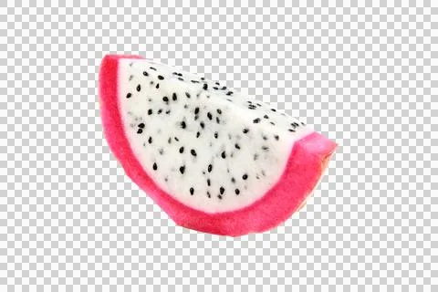Dragon fruit or cactus isolated on white background.Can see the white piece c Stock Photos