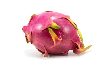 Dragon fruit or pitaya with half isolated on white background Foto stock
