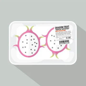 Dragon Fruit Part Pack Vector Illustration Illustrazione stock