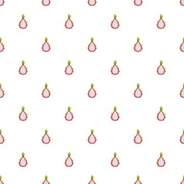 Dragon fruit pattern seamless 스톡 일러스트