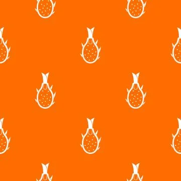 Dragon fruit pattern seamless Stock Illustration