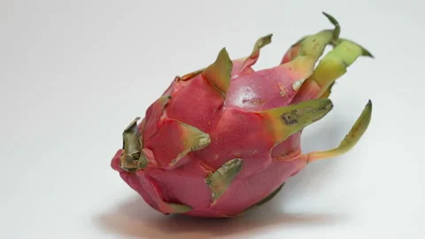 Dragon fruit (Pitaya) on a white background. Stock Footage 92016914