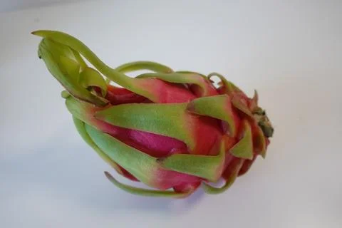 Dragon fruit pitaya on white background Stock Photos