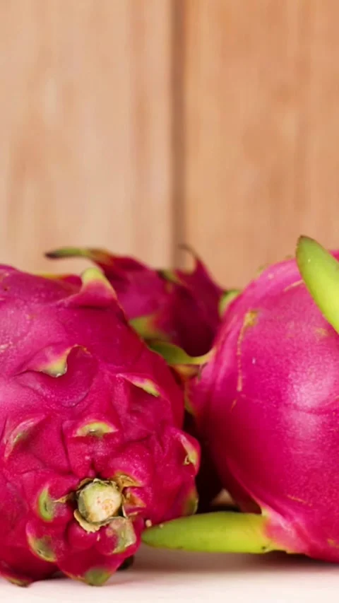 Dragon Fruit on Rotating Display Stock Footage 304417737