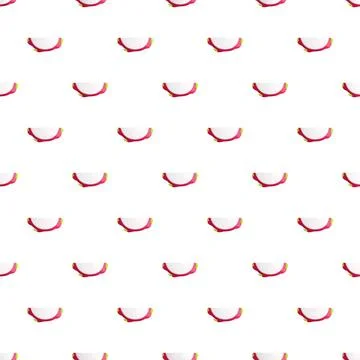 Dragon fruit seamless pattern white background showcasing exotic pitaya Stock Illustration