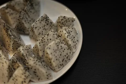 Dragon Fruit On Table Stock Photos