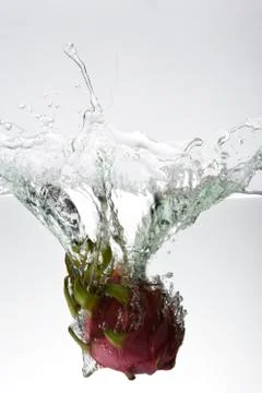 Dragon fruit in water Stock Photos