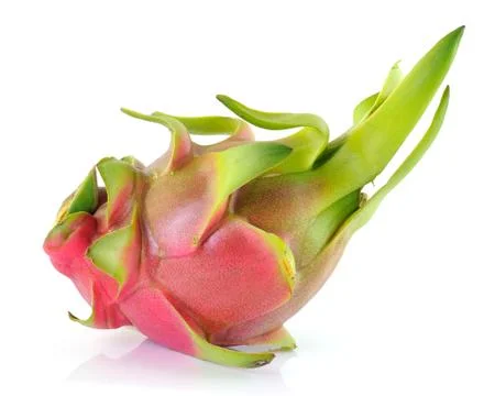 Dragon fruit  on white background Stock Photos